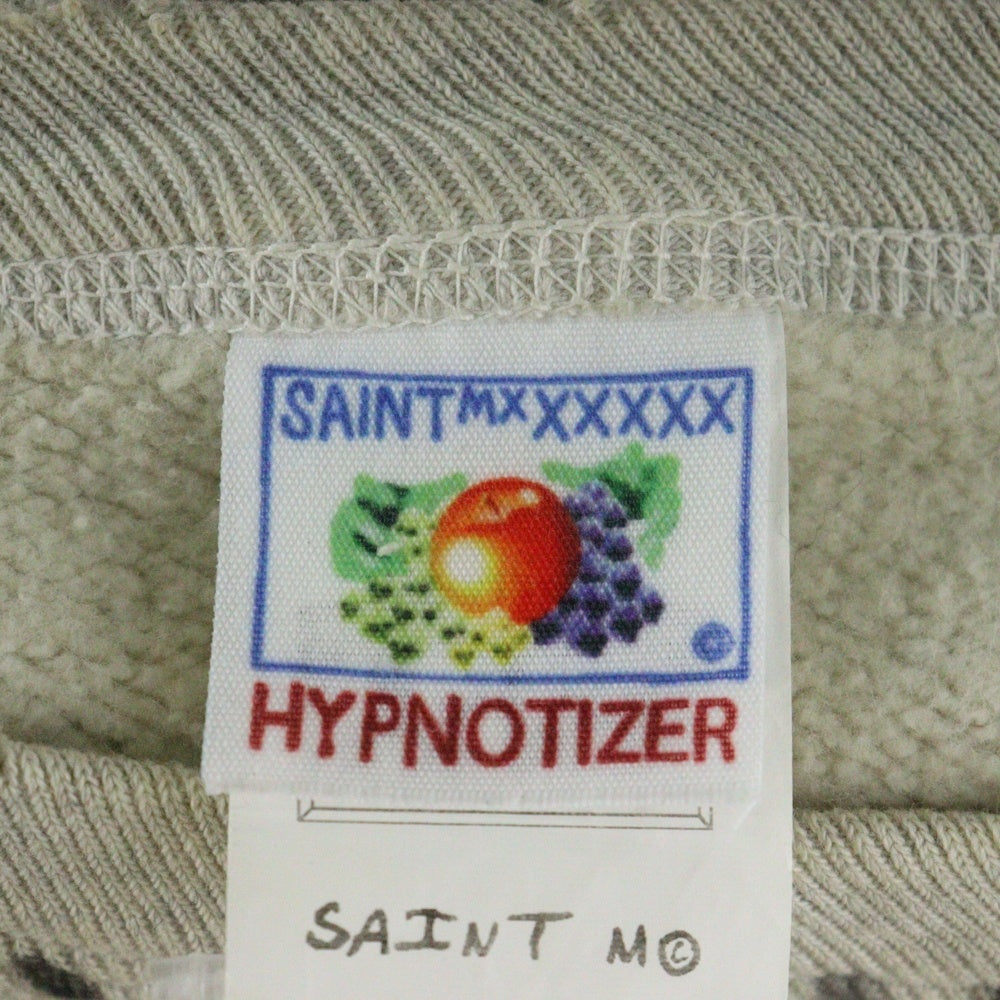 SAINT MICHAEL(セントマイケル) 23AW ARS CREW SWEAT MR ARIES アリーズ ダメージ加工クルーネック長袖スウェットトレーナー アイボリー SM-A23-0000-C02