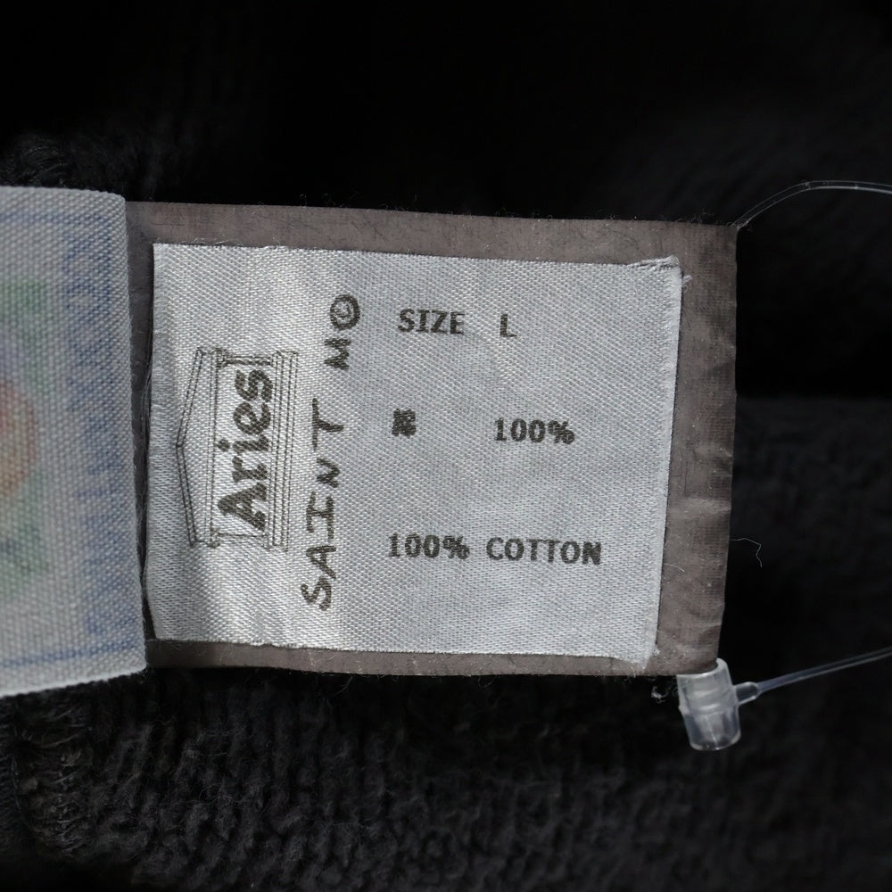 SAINT MICHAEL(セントマイケル) 23AW ×ARIES ARS HOODIE ST ARIES アリーズ プルオーバースウェットパーカー フーディー グレー SM-A23-0000-C03