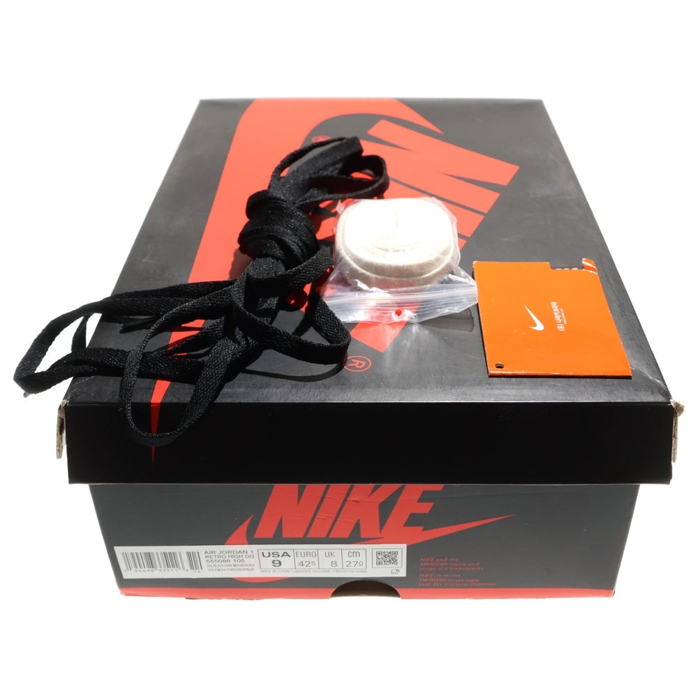 NIKE(ナイキ) AirJordan1 High OG Sail Dark Mocha Black エアジョーダン1 セイル ハイカットスニーカー ブラウン US9/27cm 555088-105