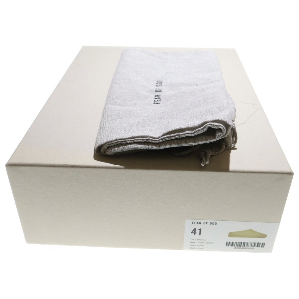 ESSENTIALS FEAR OF GOD(エッセンシャル フィアオブゴッド) THE CALIFORNIA SLIP-ON CREAM ザ カリフォルニア スリッポン アイボリー FG80-100EVA