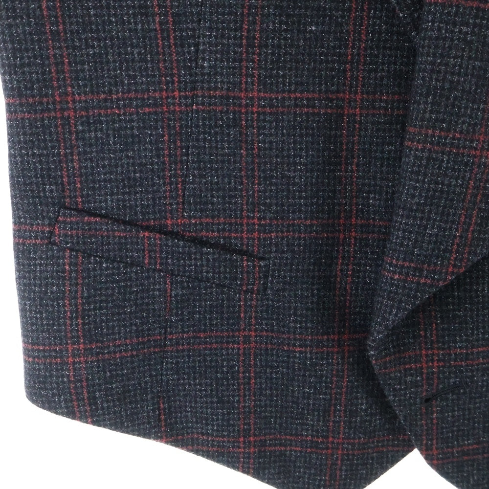 Vivienne Westwood(ヴィヴィアンウエストウッド) ウール切替 チェックジレベスト レッド