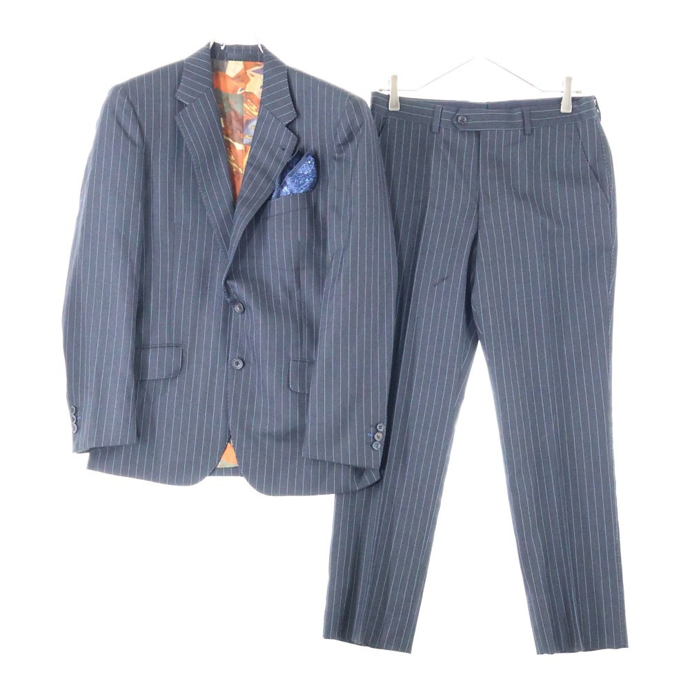 Paul Smith(ポールスミス) ブルーストライプテーラードジャケット セットアップ ブラック PL-MX-63242