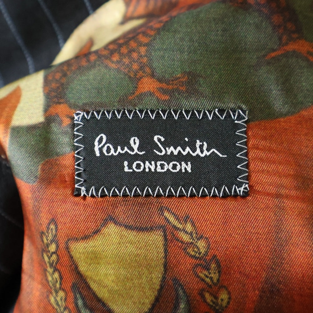 Paul Smith(ポールスミス) ブルーストライプテーラードジャケット セットアップ ブラック PL-MX-63242