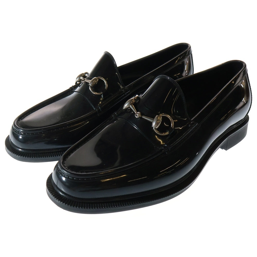GUCCI(グッチ) レインホースビット ラバーローファー ブラック