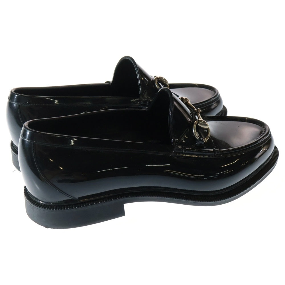 GUCCI(グッチ) レインホースビット ラバーローファー ブラック