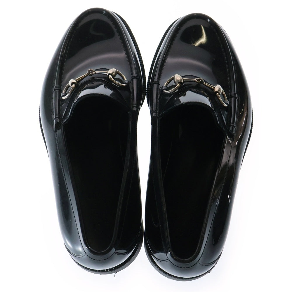 GUCCI(グッチ) レインホースビット ラバーローファー ブラック