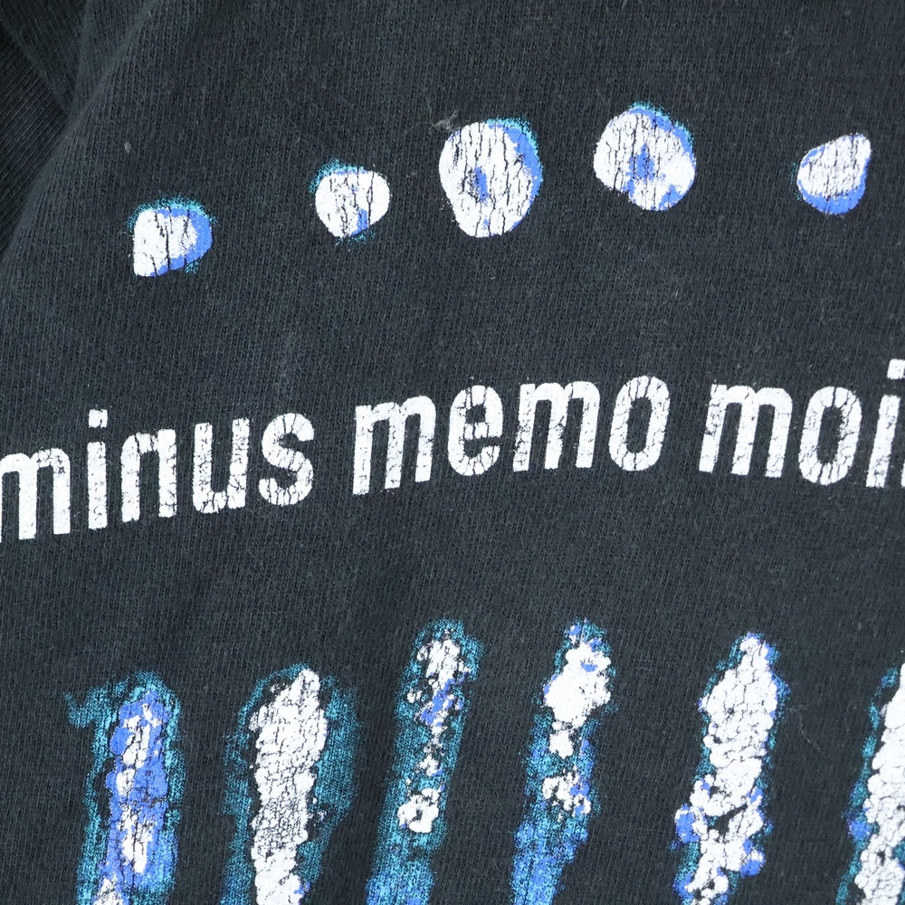 MINUS(マイナス) Bootleg Tee SHINE 5YearsBlack ブートレグ 両面プリントクルーネック半袖Tシャツカットソー ブラック MTL-BTEE001