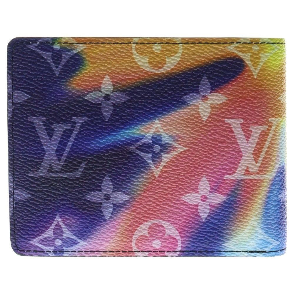 LOUIS VUITTON(ルイヴィトン) モノグラム・サンセット ポルトフォイユ ミュルティプル 二つ折りレザー財布 マルチカラー M80954