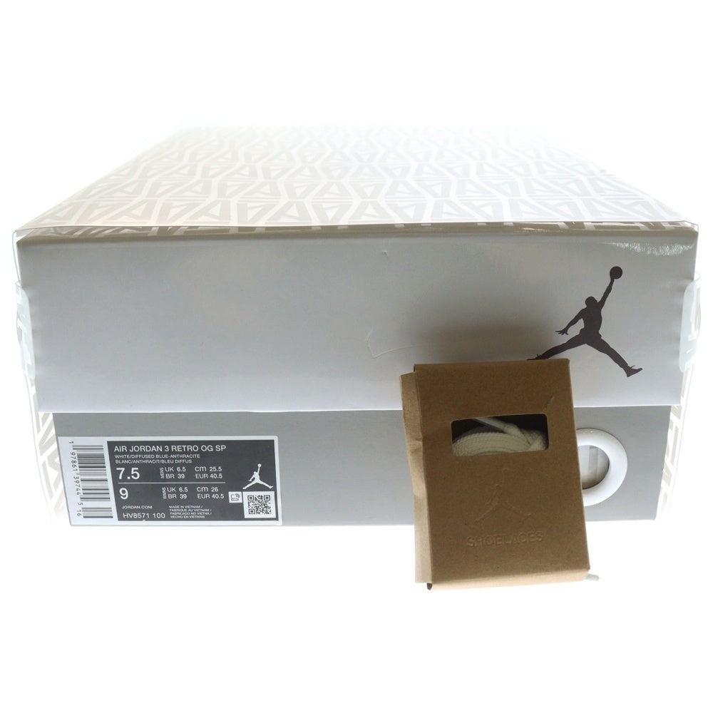 NIKE(ナイキ) ×A Ma Maniere Air Jordan 3 Retro OG SP For The Love アママニエール エアジョーダン3 フォー ザ ラブ ハイカットスニーカー US7.5/25.5cm HV8571-100