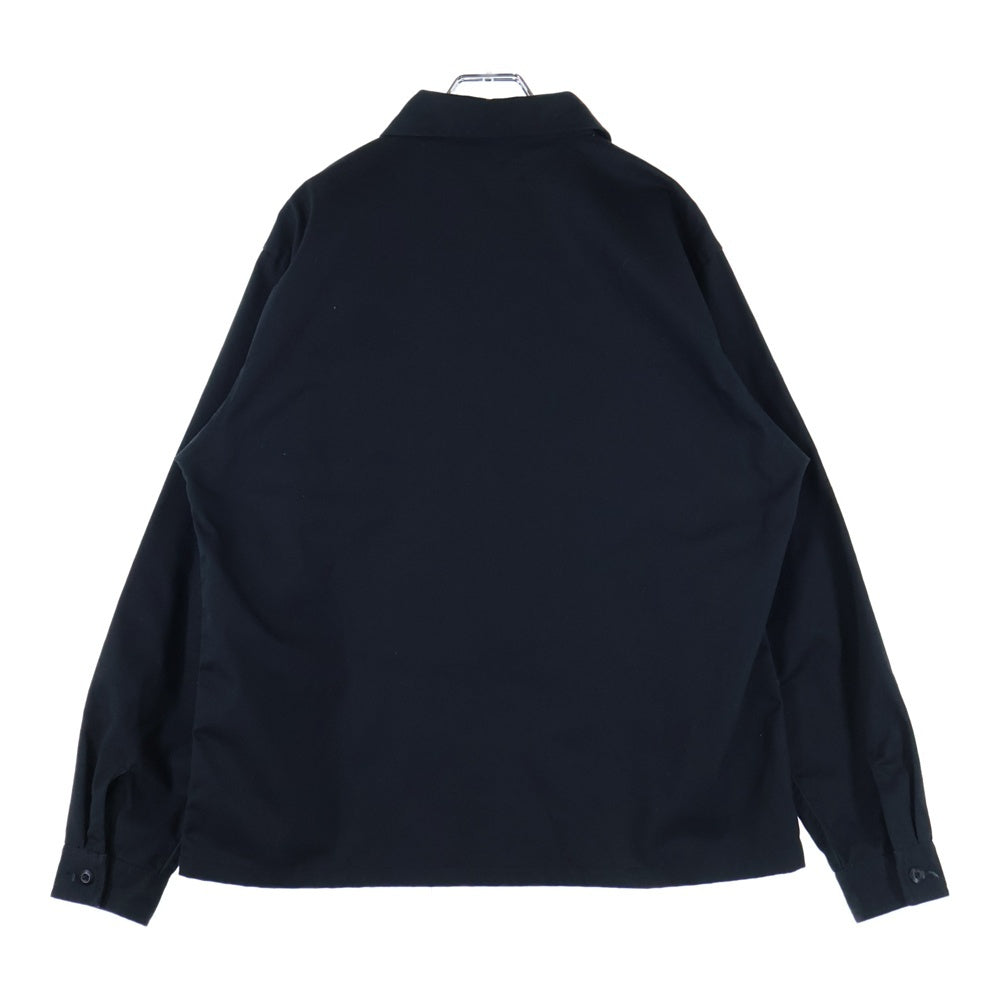 STUSSY(ステューシー) ZIP UP WORK SHIRT ジップ アップ ワーク シャツ ブラック 1110183