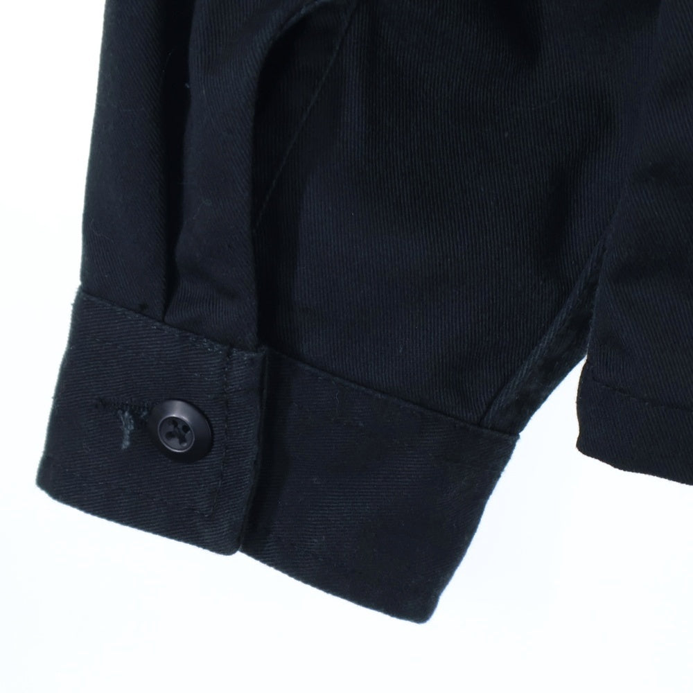 STUSSY(ステューシー) ZIP UP WORK SHIRT ジップ アップ ワーク シャツ ブラック 1110183
