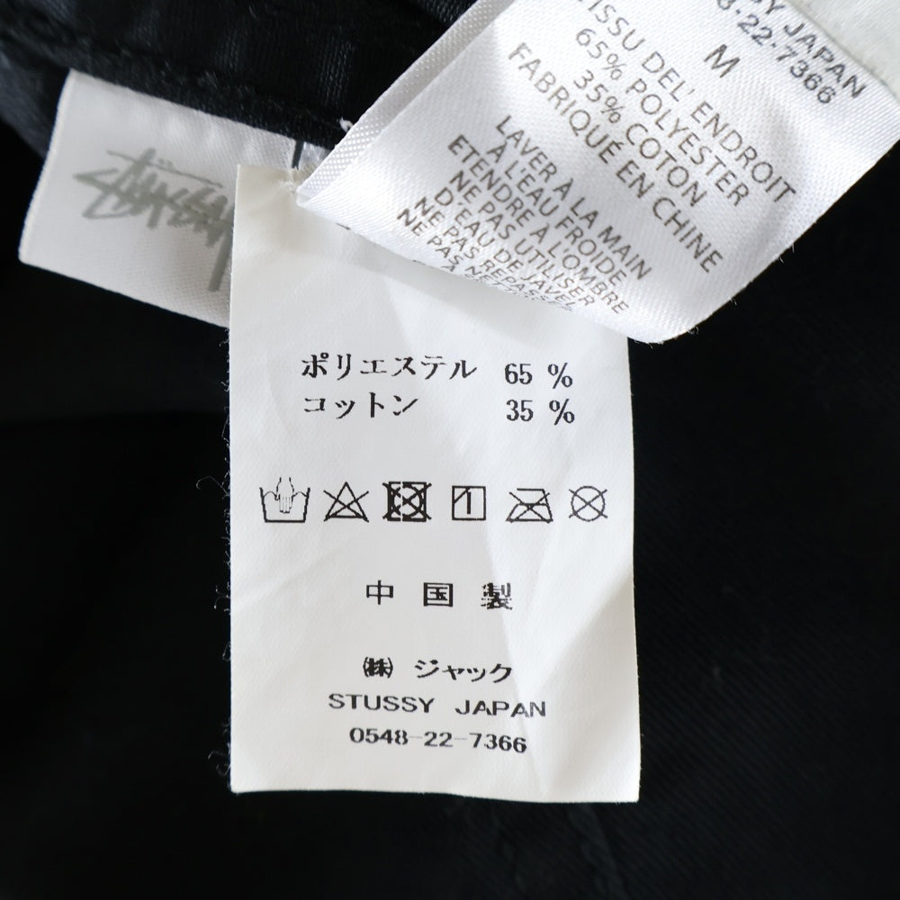STUSSY(ステューシー) ZIP UP WORK SHIRT ジップ アップ ワーク シャツ ブラック 1110183