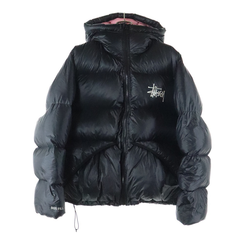 STUSSY(ステューシー) 800 FILL DOWN JACKET 800 フィル ジップアップ ダウンジャケット ブラック/ピンク 115685