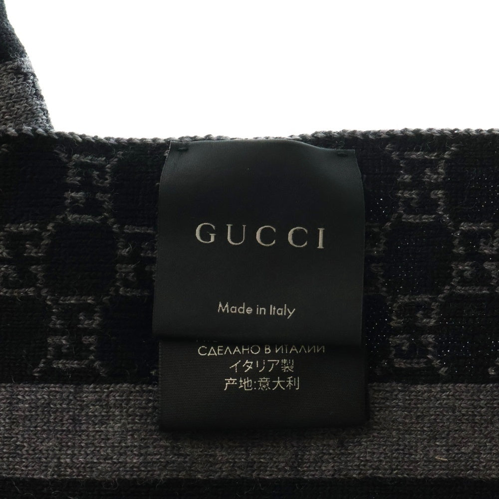 GUCCI(グッチ) G柄 ウールマフラー ストール グレー レディース 438253 3G206