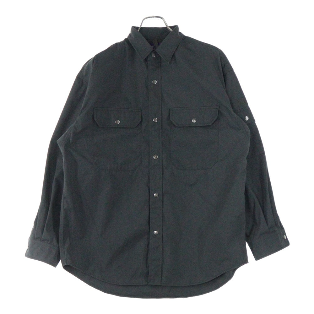 THE NORTH FACE PURPLE LABEL(ノースフェイスパープルレーベル) CPO SHIRT チーフ ペティ オフィサー 長袖シャツ グレー NP2203N