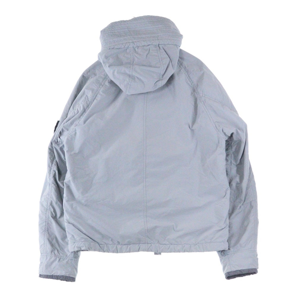 STONE ISLAND(ストーンアイランド) DAVID LIGHT-TC WITH MICROPILE デイヴィット ライト-ティーシー ウィズ マイクロパイル 刺繍ロゴ付 ジップアップ ミリタリージャケット グレー 751541231