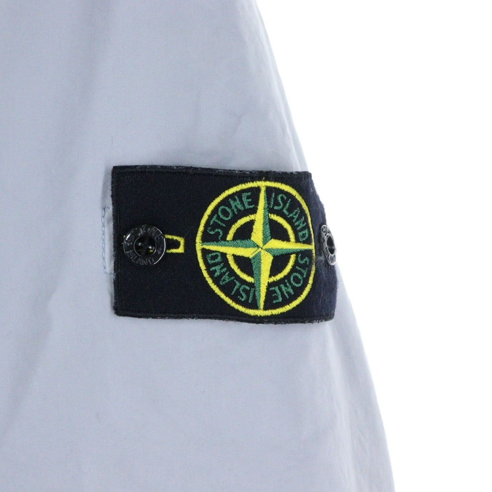 STONE ISLAND(ストーンアイランド) DAVID LIGHT-TC WITH MICROPILE デイヴィット ライト-ティーシー ウィズ マイクロパイル 刺繍ロゴ付 ジップアップ ミリタリージャケット グレー 751541231