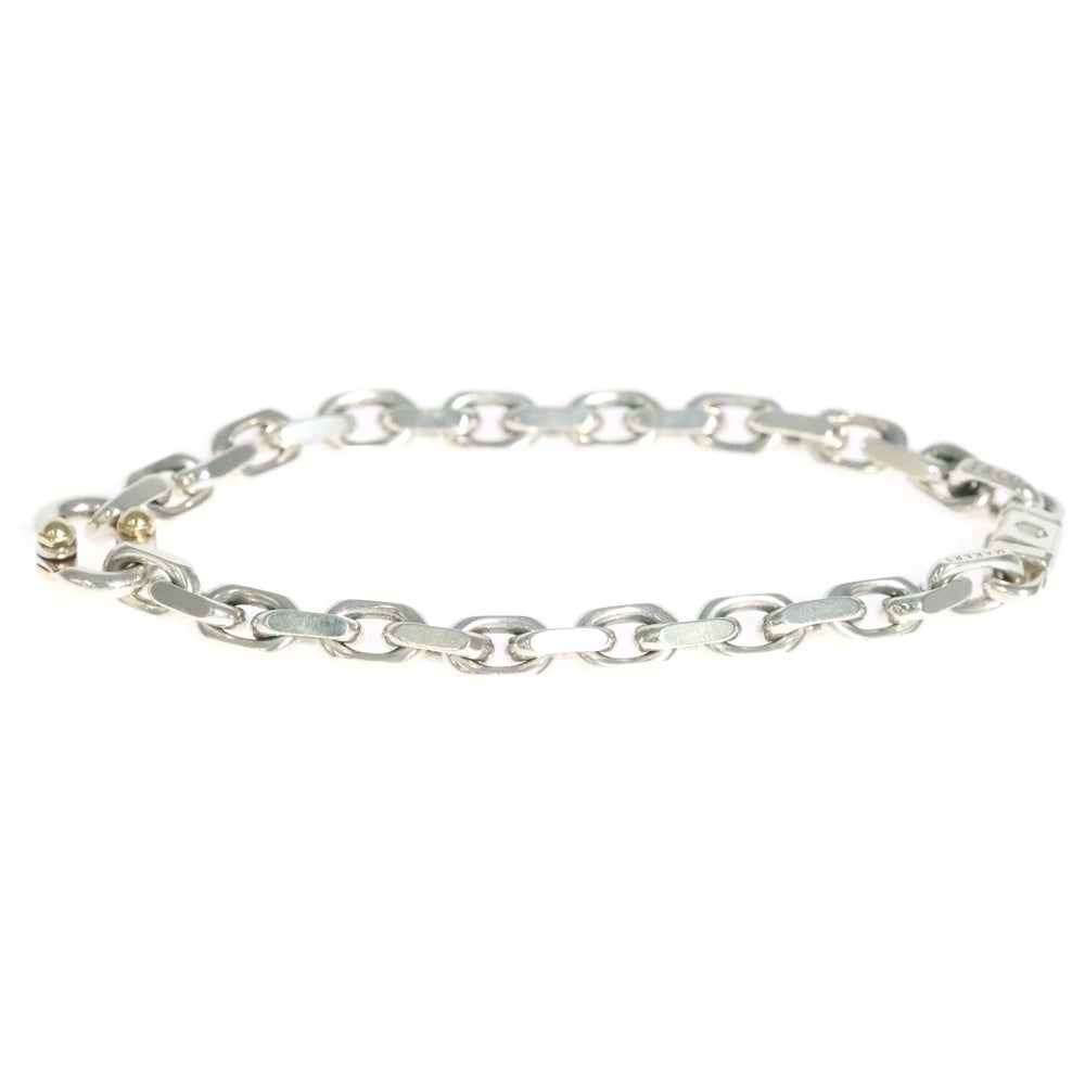 TIFFANY & Co.(ティファニー) MAKERS メイカーズ K18コンビナローチェーン ブレスレット シルバー
