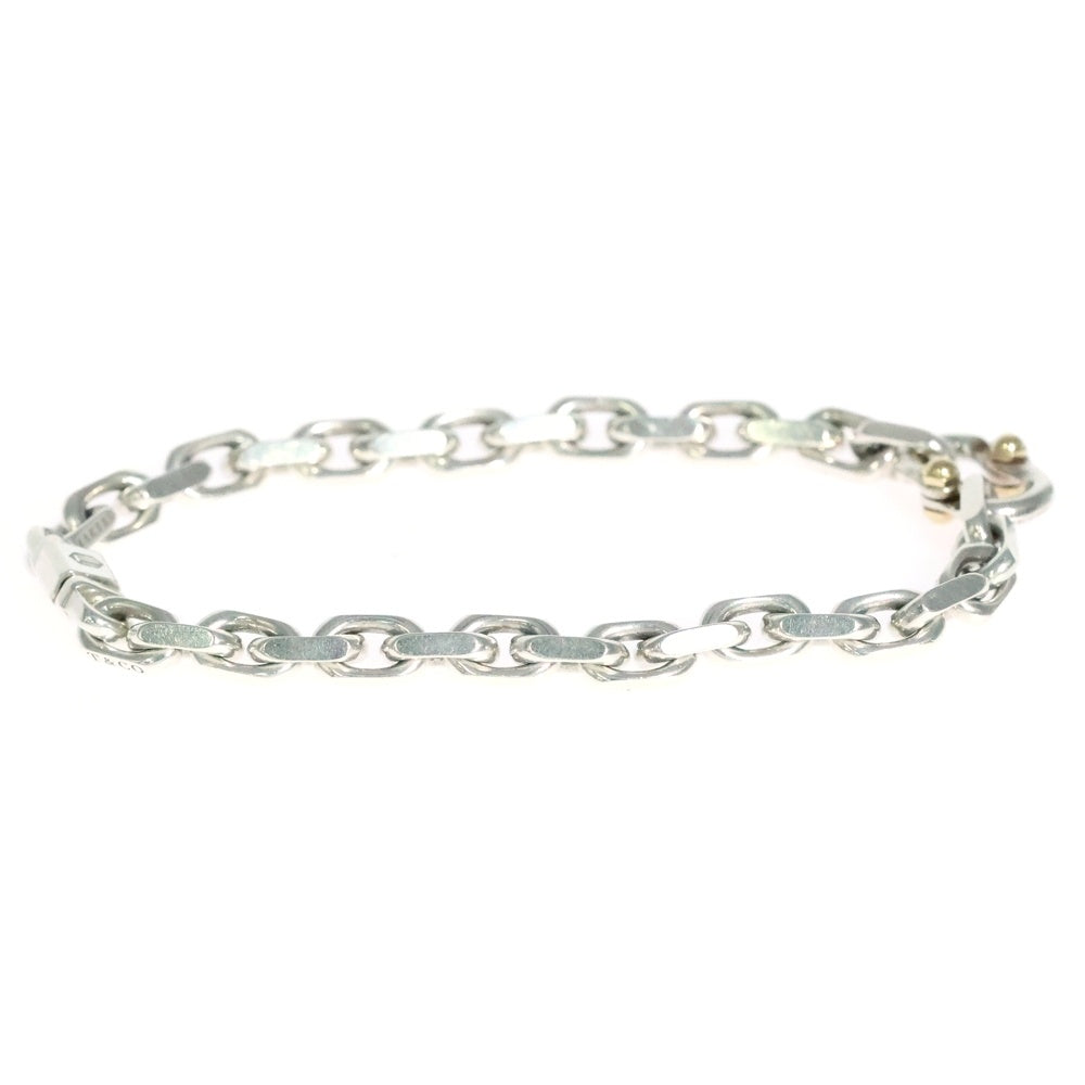 TIFFANY & Co.(ティファニー) MAKERS メイカーズ K18コンビナローチェーン ブレスレット シルバー