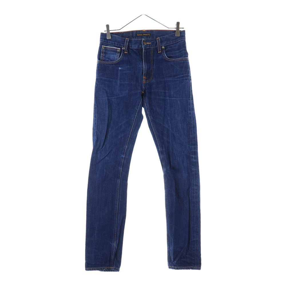 nudie jeans(ヌーディージーンズ) ロゴパッチ デニムパンツ インディゴ