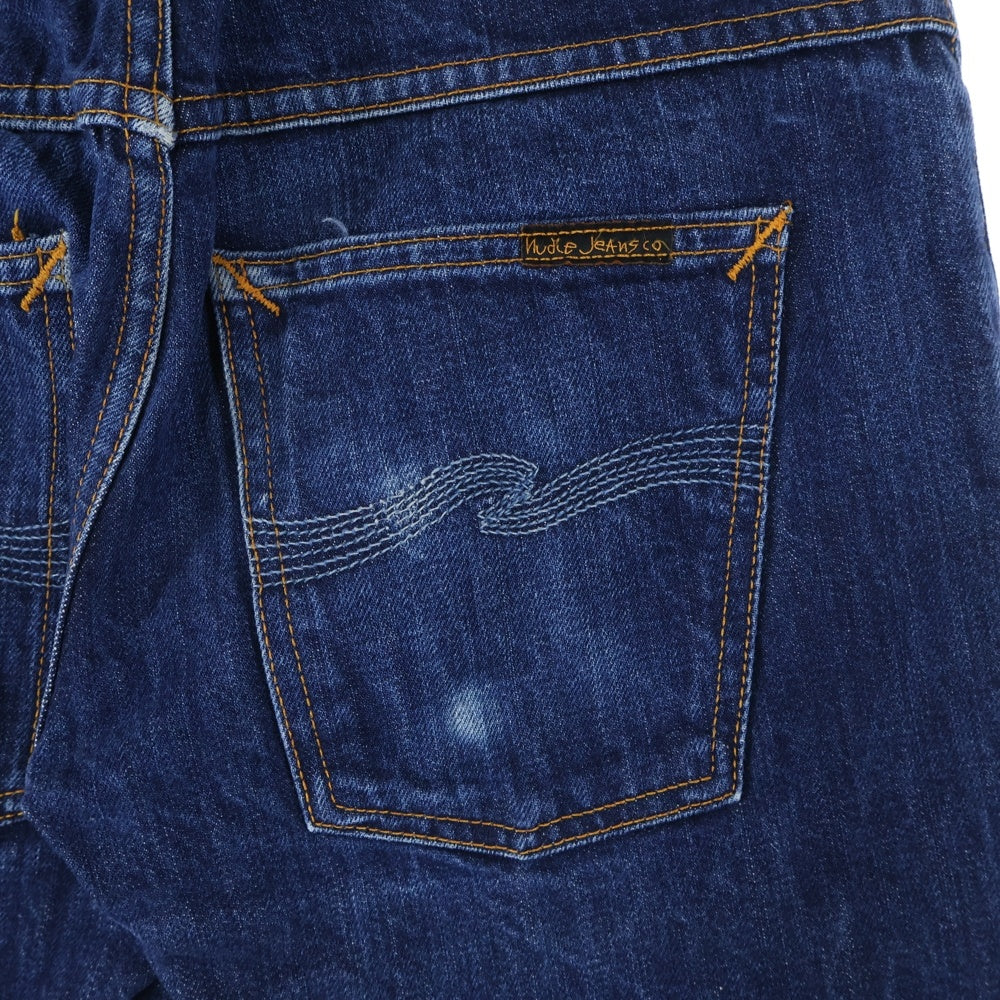 nudie jeans(ヌーディージーンズ) ロゴパッチ デニムパンツ インディゴ