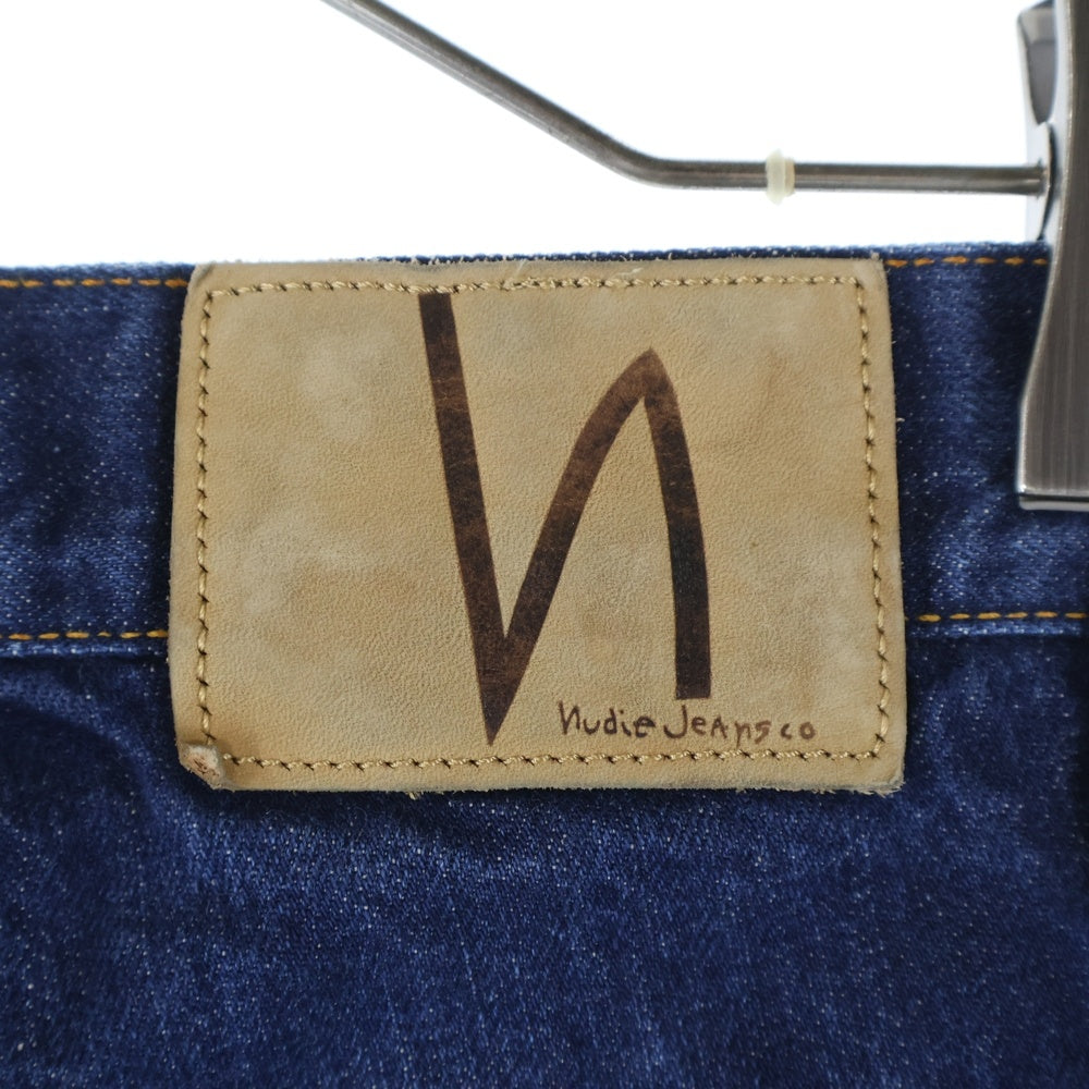 nudie jeans(ヌーディージーンズ) ロゴパッチ デニムパンツ インディゴ