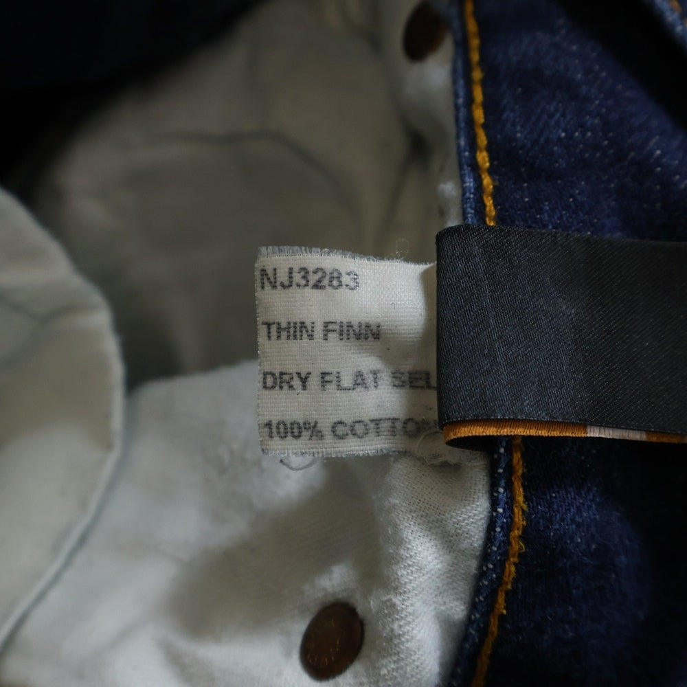 nudie jeans(ヌーディージーンズ) ロゴパッチ デニムパンツ インディゴ