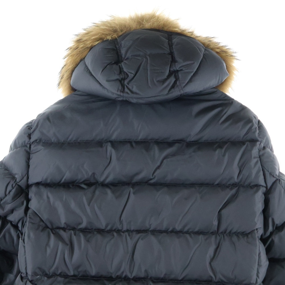 MONCLER(モンクレール) CLUNY GIBBOTTO クルーニー ファー付きジップアップダウンジャケット ブラック D20914138025 68352