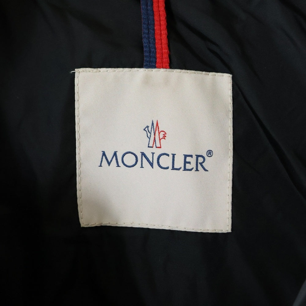 MONCLER(モンクレール) CLUNY GIBBOTTO クルーニー ファー付きジップアップダウンジャケット ブラック D20914138025 68352