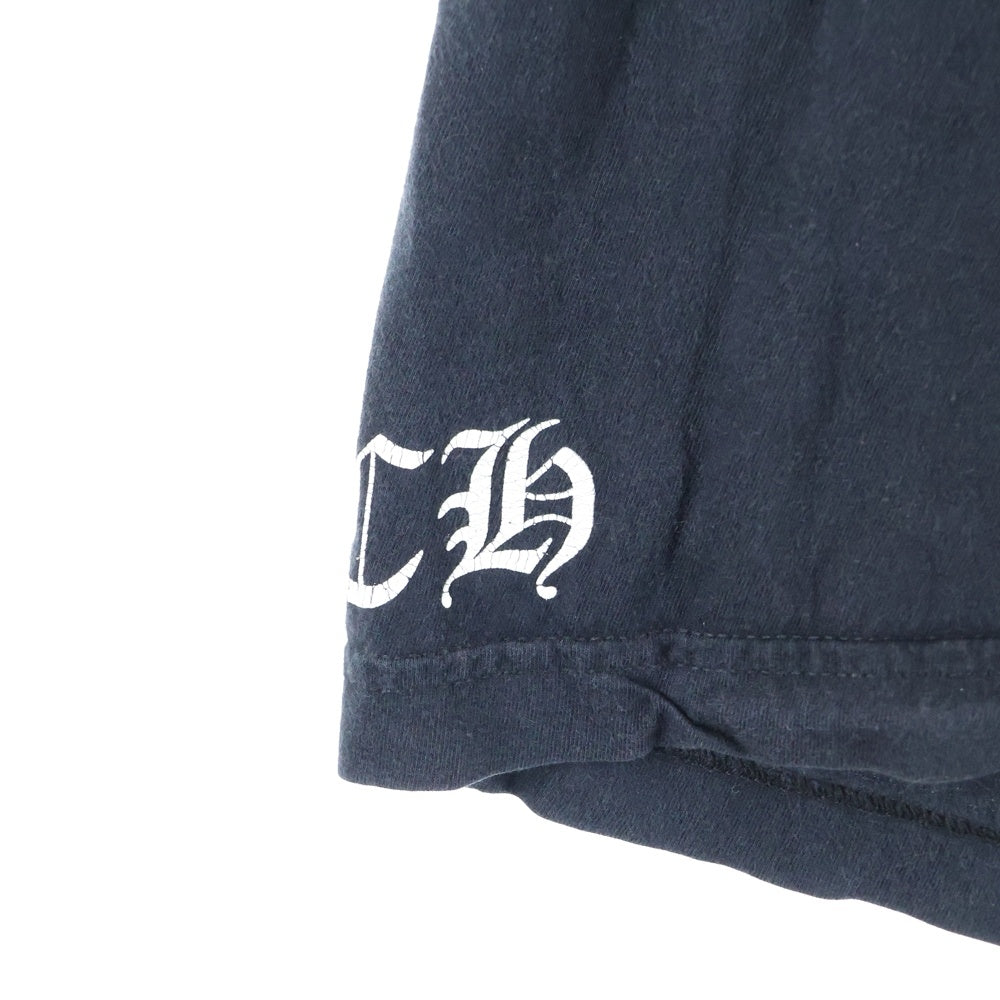 CHROME HEARTS(クロムハーツ) Honolulu Back CH Plus Tee ホノルル バックCHプラス クルーネック半袖Tシャツカットソー ブラック