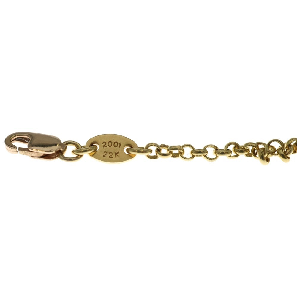 CHROME HEARTS(クロムハーツ) 22K OLD NECKCHAIN R16 ロールチェーンネックレス 16inch ゴールド