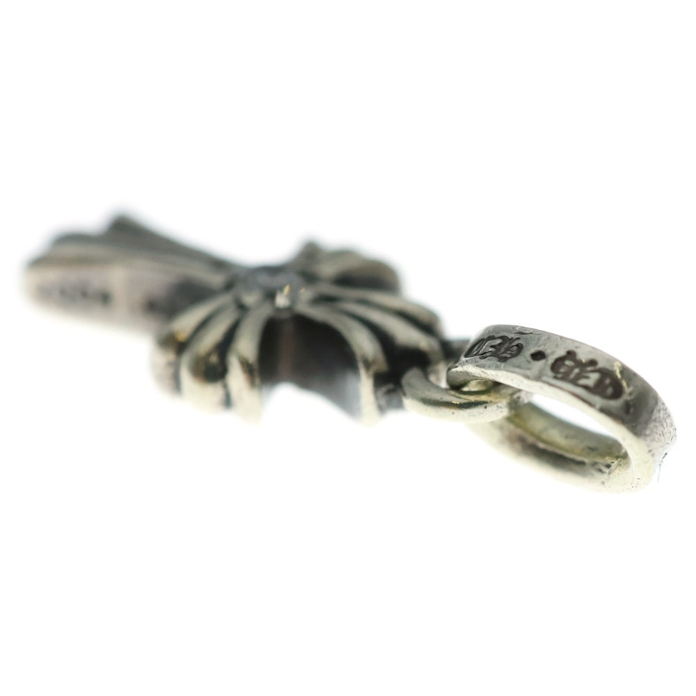 CHROME HEARTS(クロムハーツ) CRS BBYFAT DMND ベイビーファットクロス 両面1ダイヤ ペンダントトップ シルバー BCA238