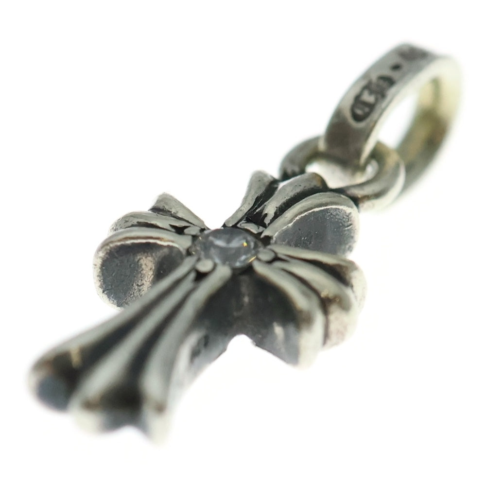 CHROME HEARTS(クロムハーツ) CRS BBYFAT DMND ベイビーファットクロス 両面1ダイヤ ペンダントトップ シルバー BCA238