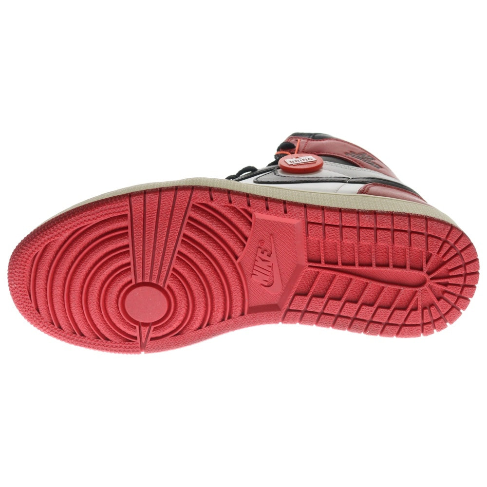 NIKE(ナイキ) Air Jordan 1 Retro High OG Black Toe Reimagined エアジョーダン1 レトロ OG ブラックトゥリイマジンド ハイカットスニーカー レッド US8.5/26.5cm DZ5485-106