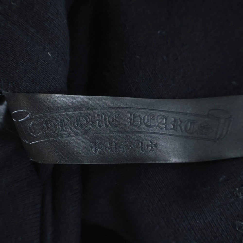 CHROME HEARTS(クロムハーツ) Y NOT トリプルクロス バックCH 刺繍ロゴ プルオーバーパーカー ブラック