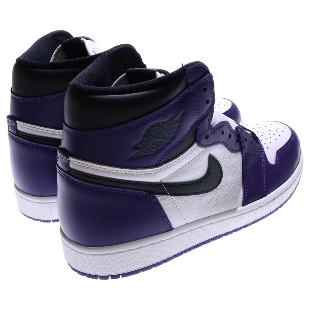 NIKE(ナイキ) AIR JORDAN 1 RETRO HIGH OG COURT PURPLE エアジョーダン1 コートパープル ハイカットスニーカー ホワイト/パープル US10.5/28.5cm 555088-500