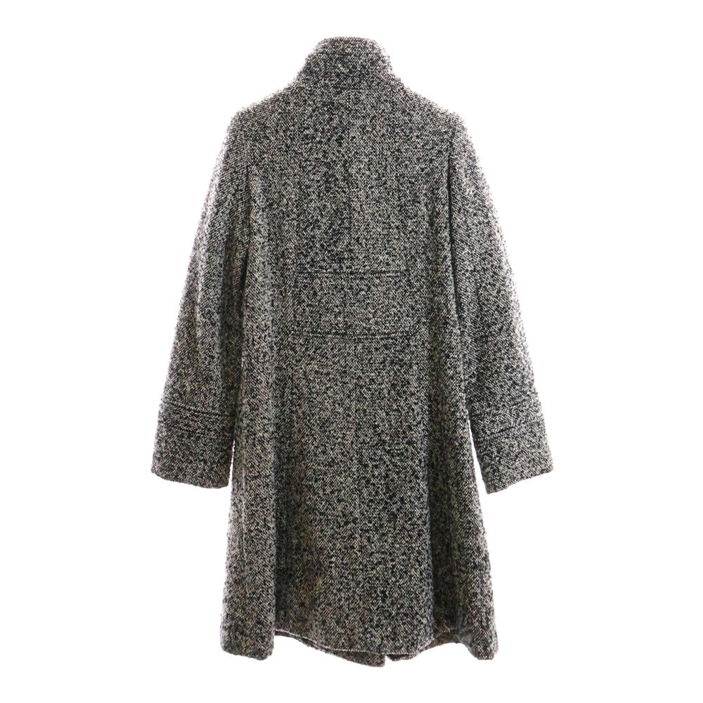 BARNEYS NEWYORK(バーニーズ ニューヨーク) ダブルボタン ツイードウールコート ブラック/ホワイト レディース t702033bb