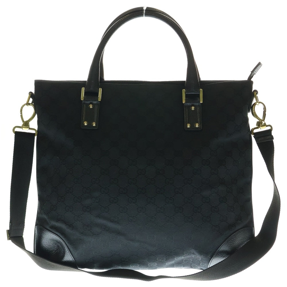 GUCCI(グッチ) GGキャンバス 2WAY ショルダートートバッグ ブラック 115525 203989