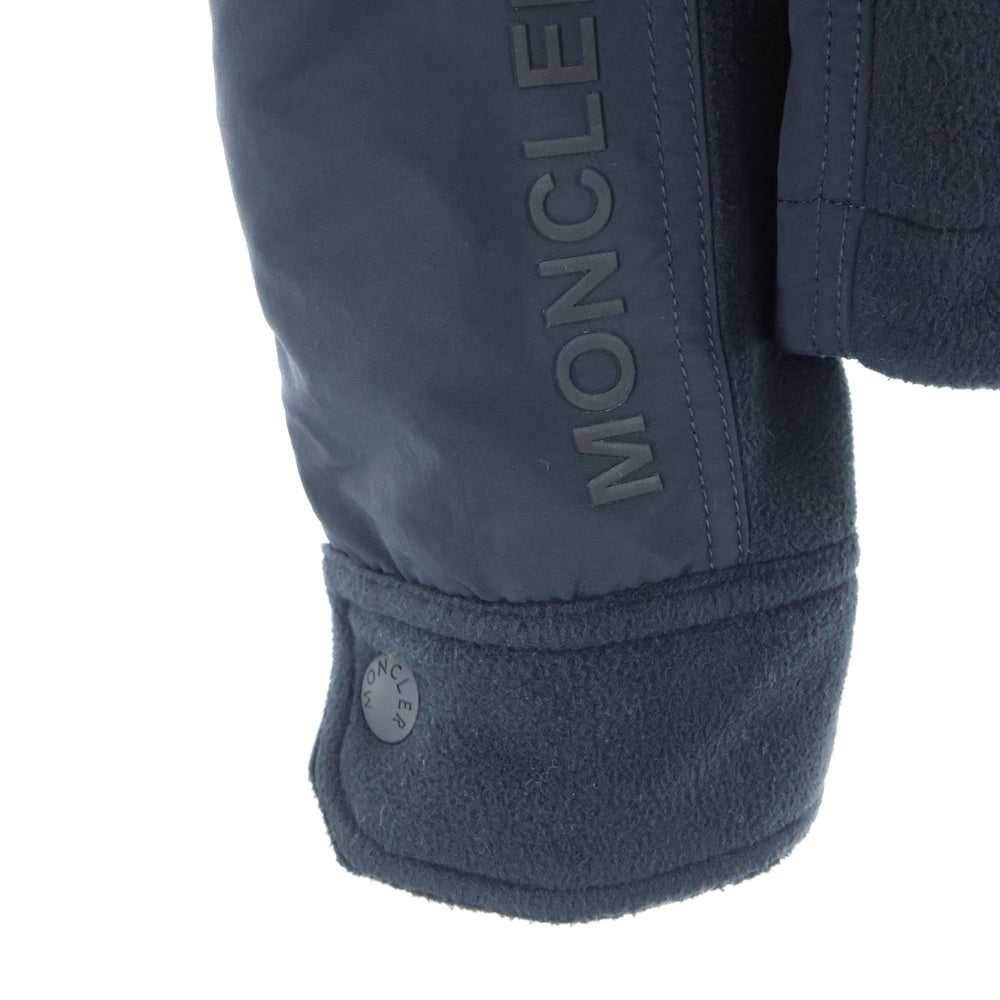MONCLER GRENOBLE(モンクレールグルノーブル) CAMICIA TOP チェストポケット フリースシャツジャケット ネイビー J20978P00001