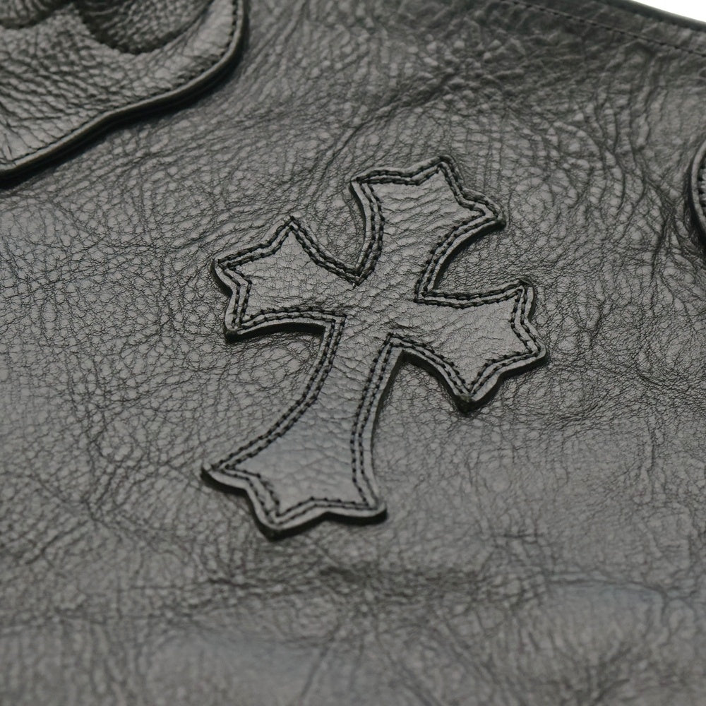 CHROME HEARTS(クロムハーツ) FS TOTE FSトート クロスパッチ レザートートバッグ ブラック