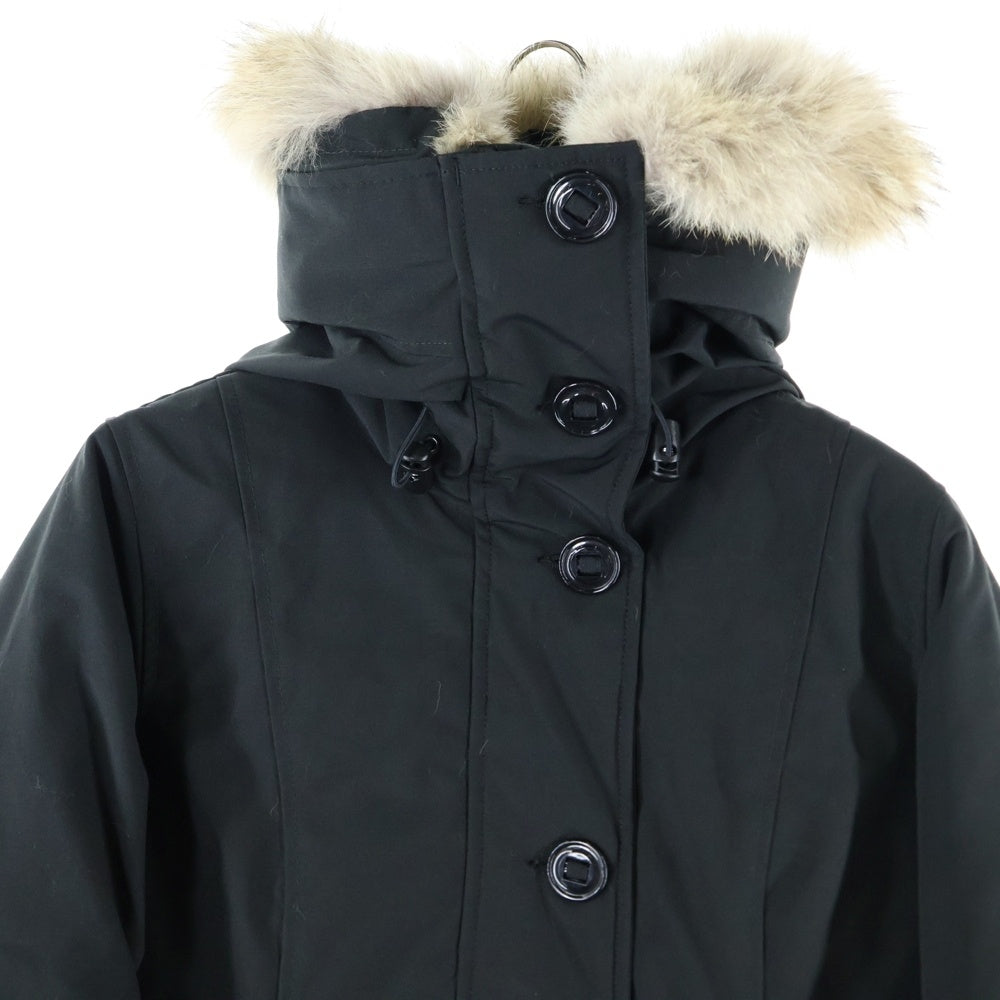 CANADA GOOSE(カナダグース) ROSSCLAIR PARKA ロスクレアパーカ コヨーテファー フーディーダウンコート レディース ブラック 2580LA