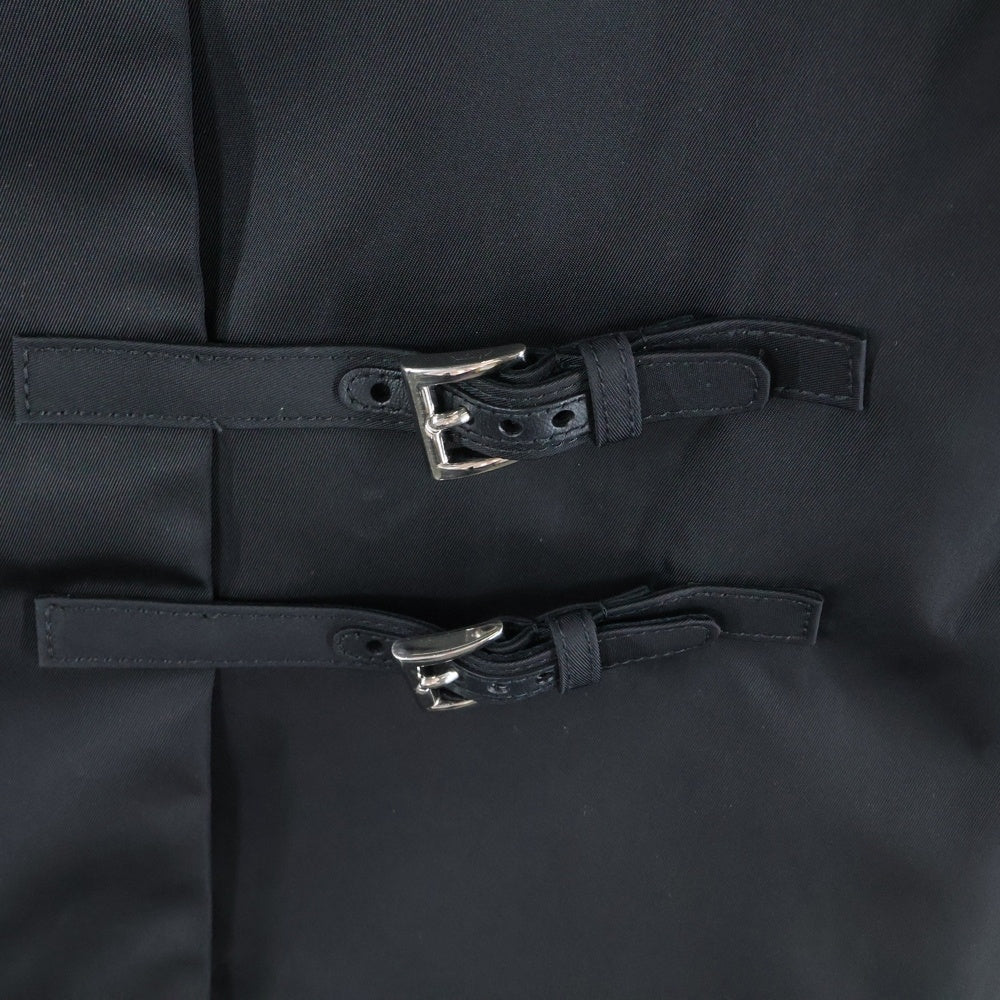 PRADA(プラダ) 24AW RE-NYLON 三角プレートリナイロンノースリーブワンピース レディース ブラック 230715 S000 1WQ8