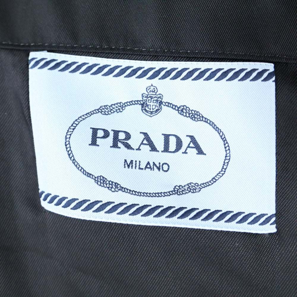 PRADA(プラダ) 24AW RE-NYLON 三角プレートリナイロンノースリーブワンピース レディース ブラック 230715 S000 1WQ8