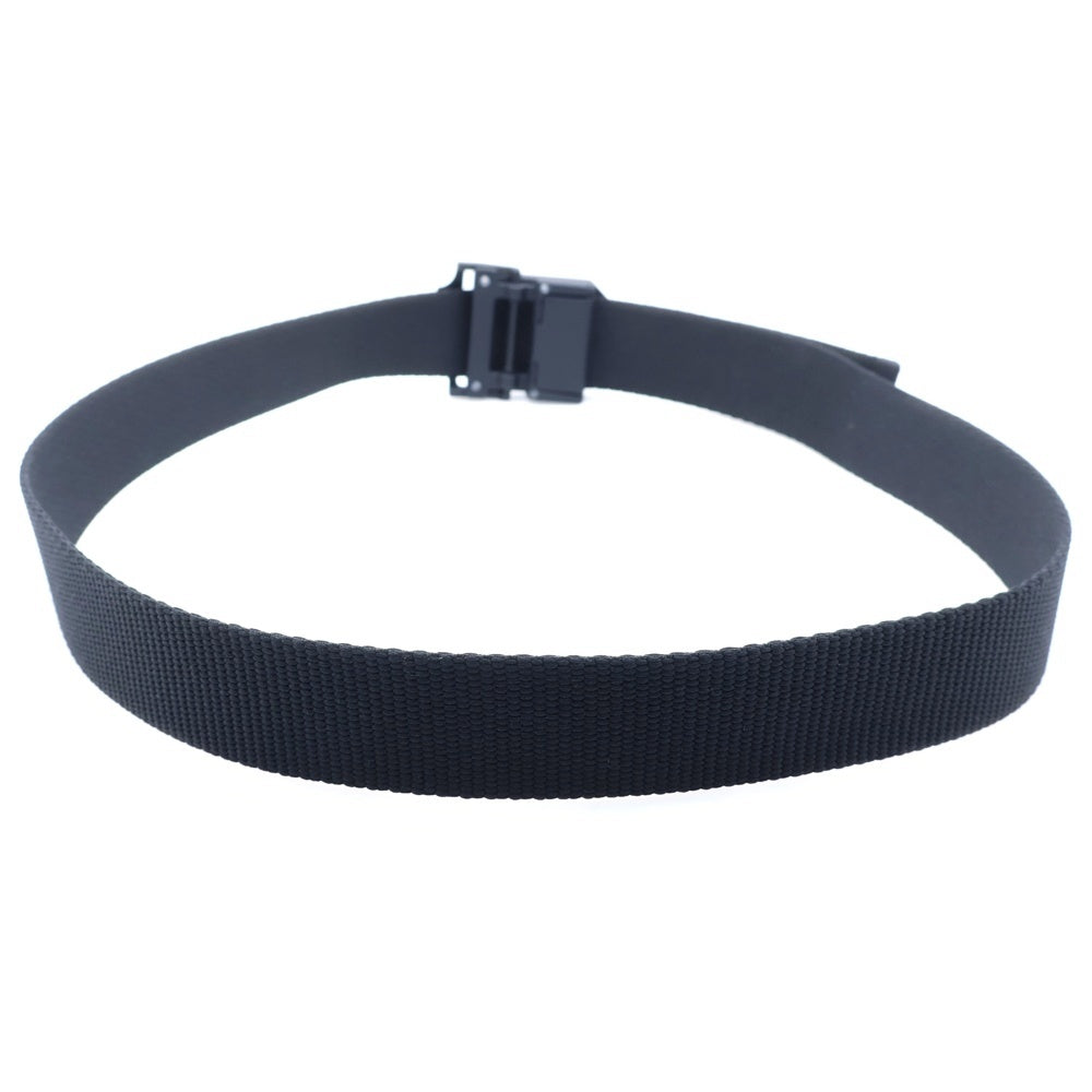 STONE ISLAND(ストーンアイランド) ロゴバックルナイロンテープベルト ブラック 801594071