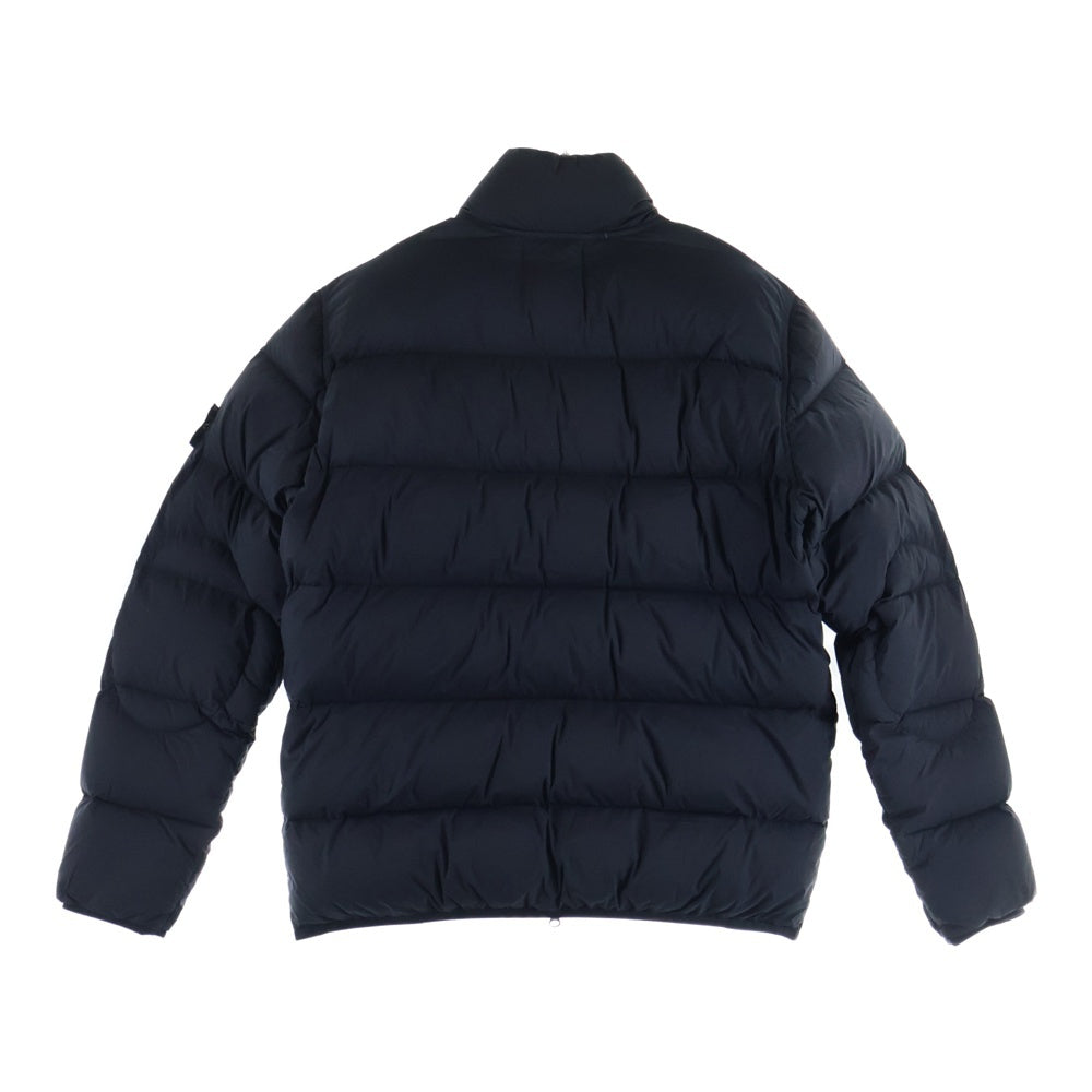 STONE ISLAND(ストーンアイランド) ロゴワッペン ナイロンストレッチスタンドカラーダウンジャケット ブラック 791544028
