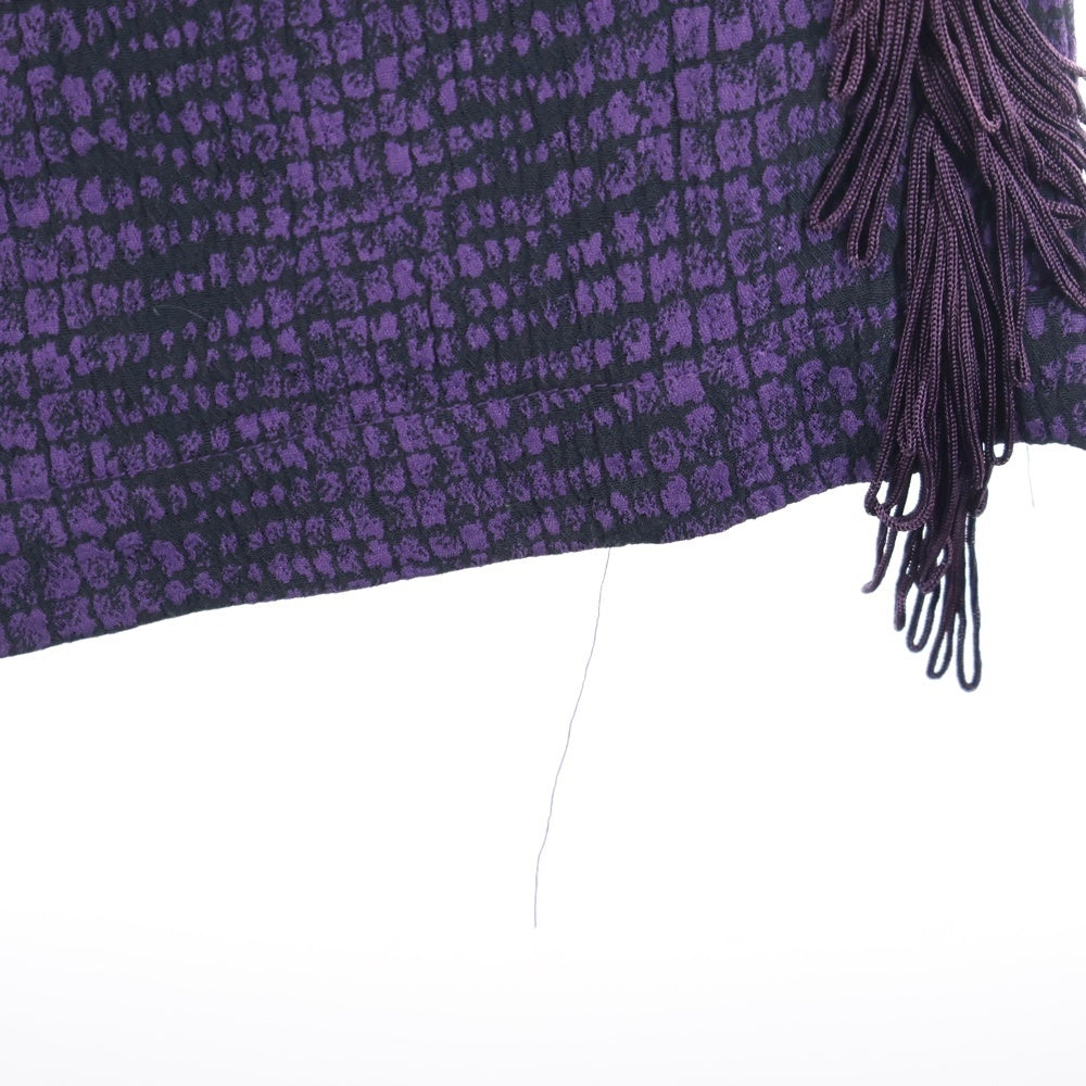 Needles(ニードルス) フリンジ総柄イージースラックスパンツ パープル OT197