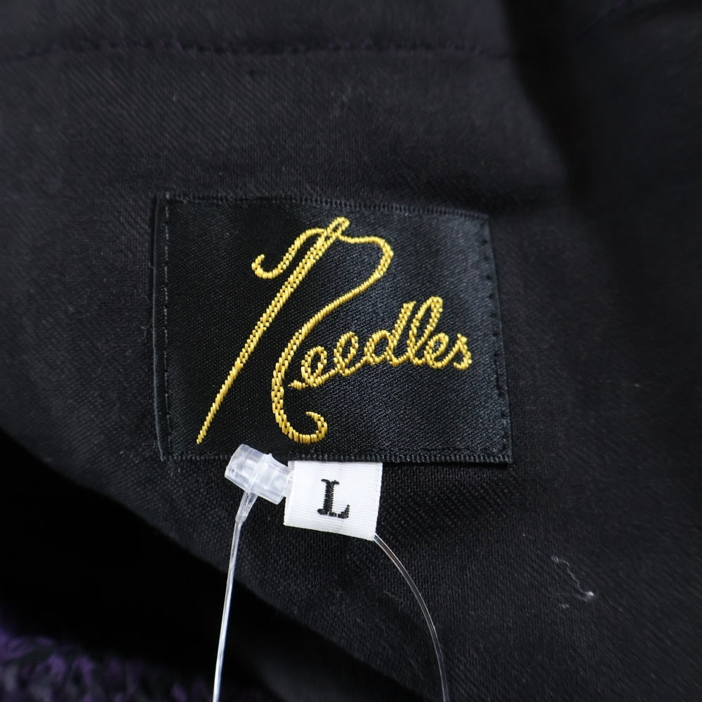 Needles(ニードルス) フリンジ総柄イージースラックスパンツ パープル OT197