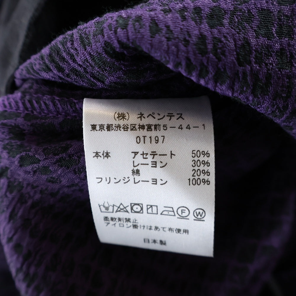 Needles(ニードルス) フリンジ総柄イージースラックスパンツ パープル OT197