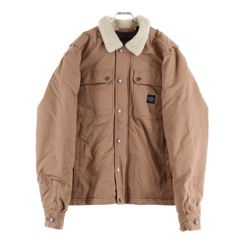 HARLEY DAVIDSON(ハーレーダビッドソン) 22AW Jacket Woven Chestnut ウーブンチェスナット キルティング襟ボアジャケット ブラウン 97423-23VM