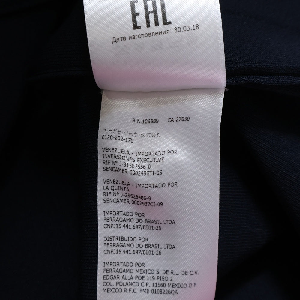 Salvatore Ferragamo(サルヴァトーレ フェラガモ) レーヨン ロングカーディガン ネイビー